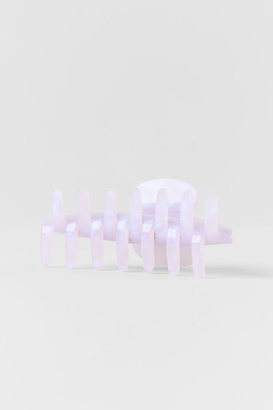 90's Claw Clip - Light Provence Blue Marble