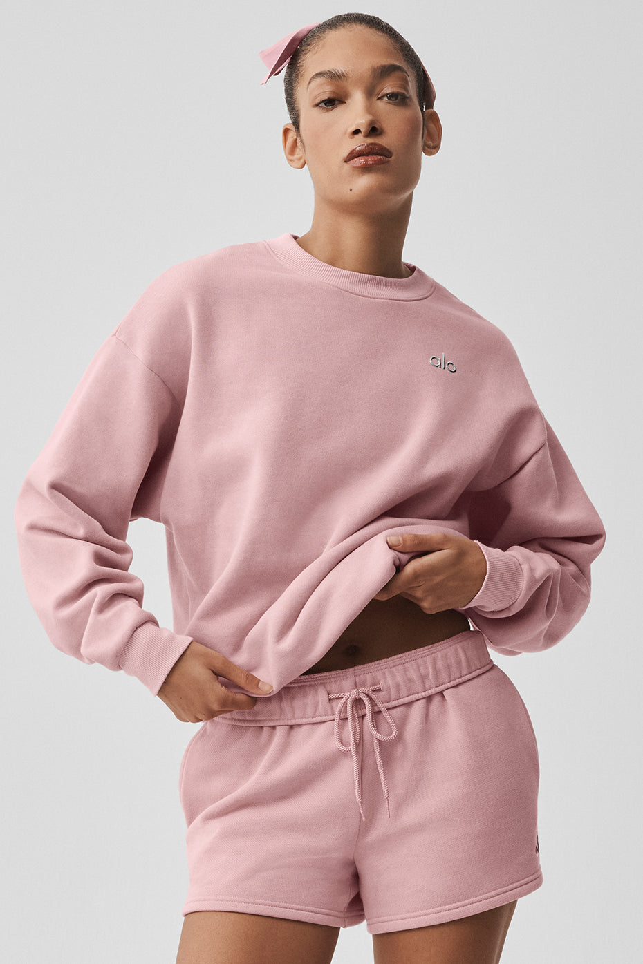 Accolade Crew Neck Pullover - Vintage Pink