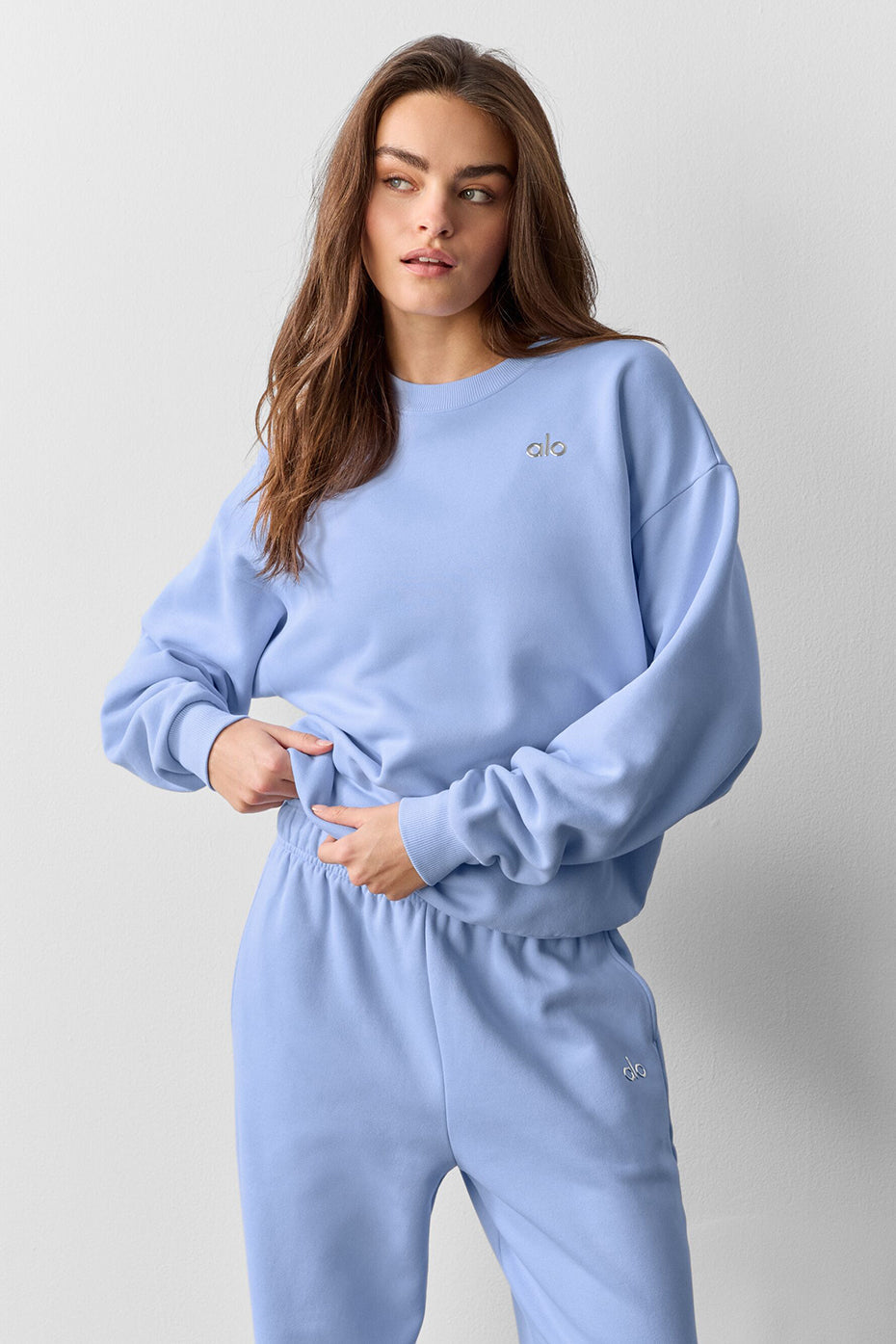 Accolade Crew Neck Pullover - Light Provence Blue