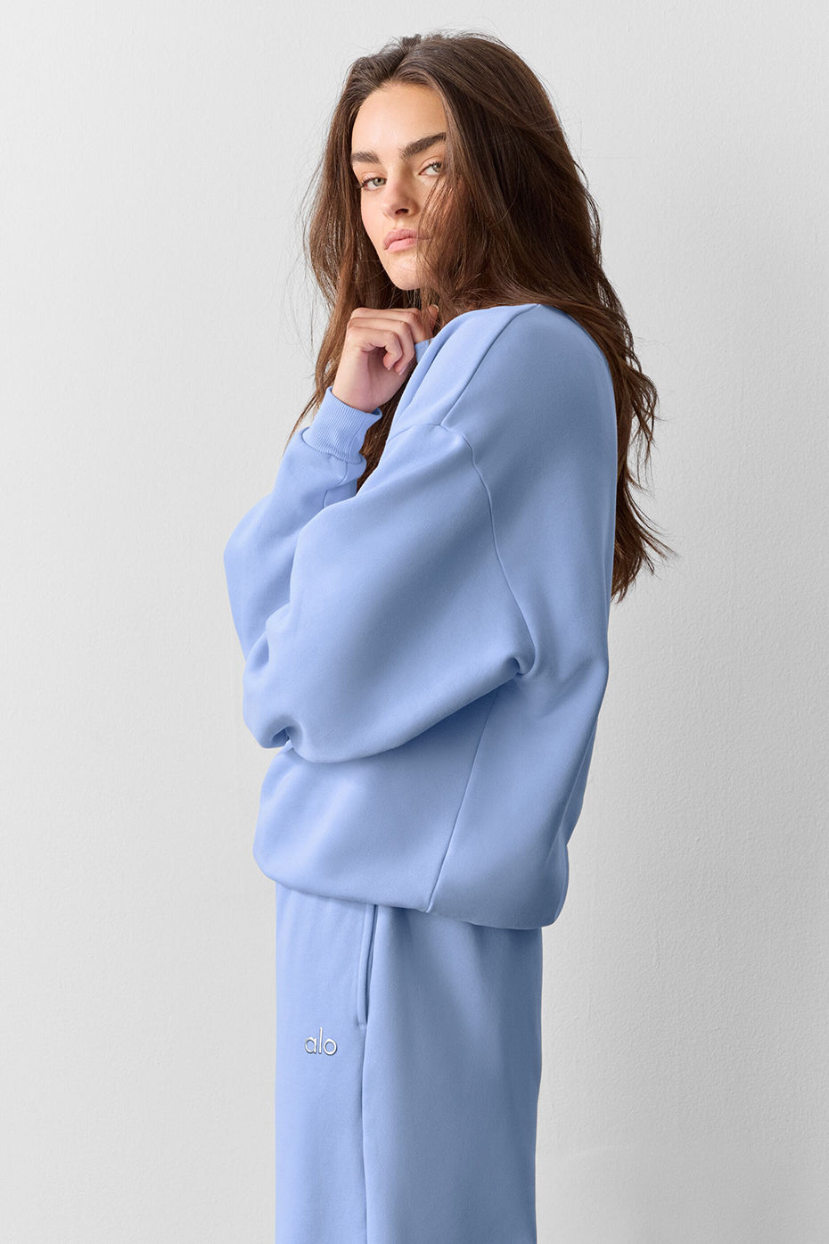 Accolade Crew Neck Pullover - Light Provence Blue