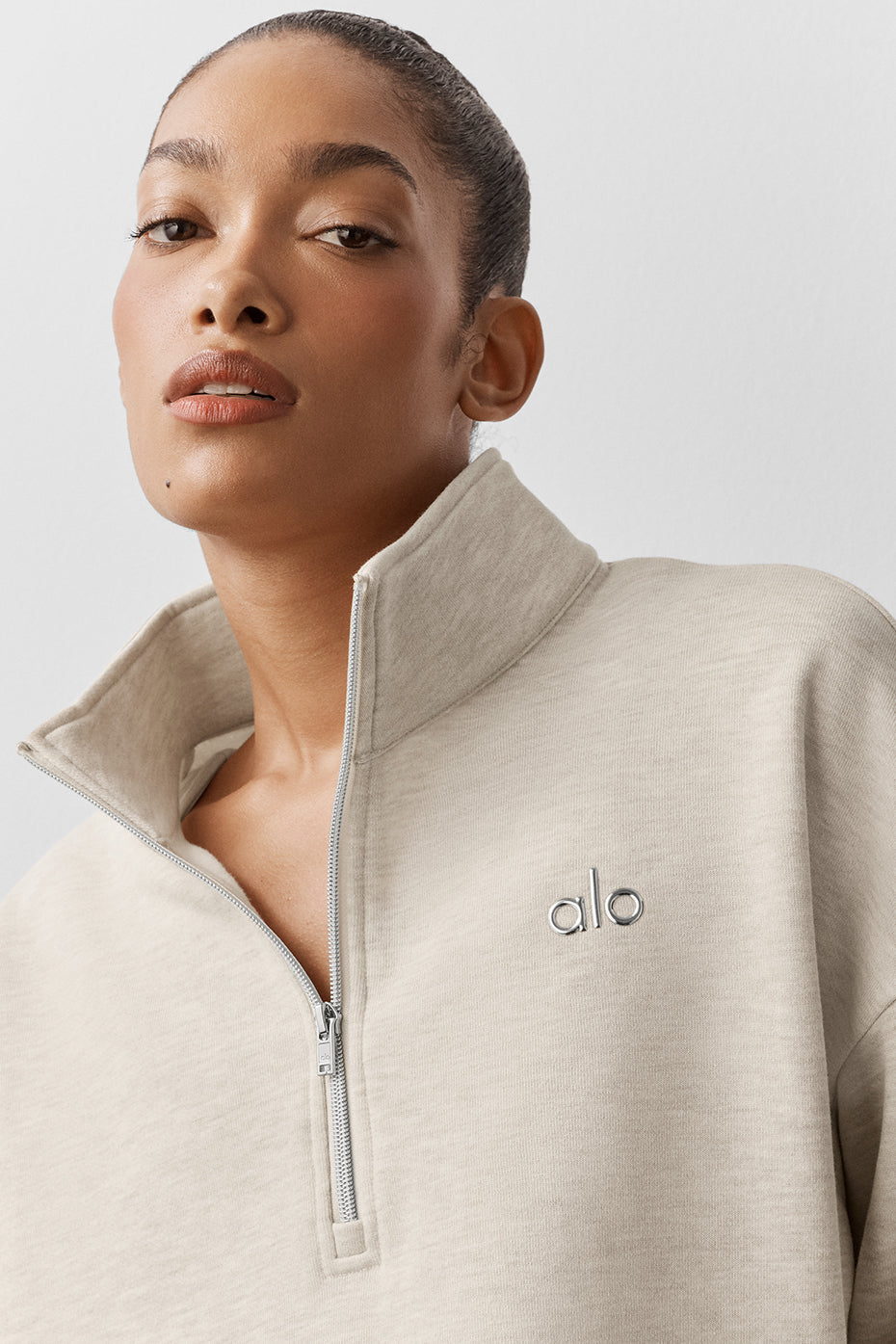 Accolade 1/4 Zip Pullover - Oatmeal Heather