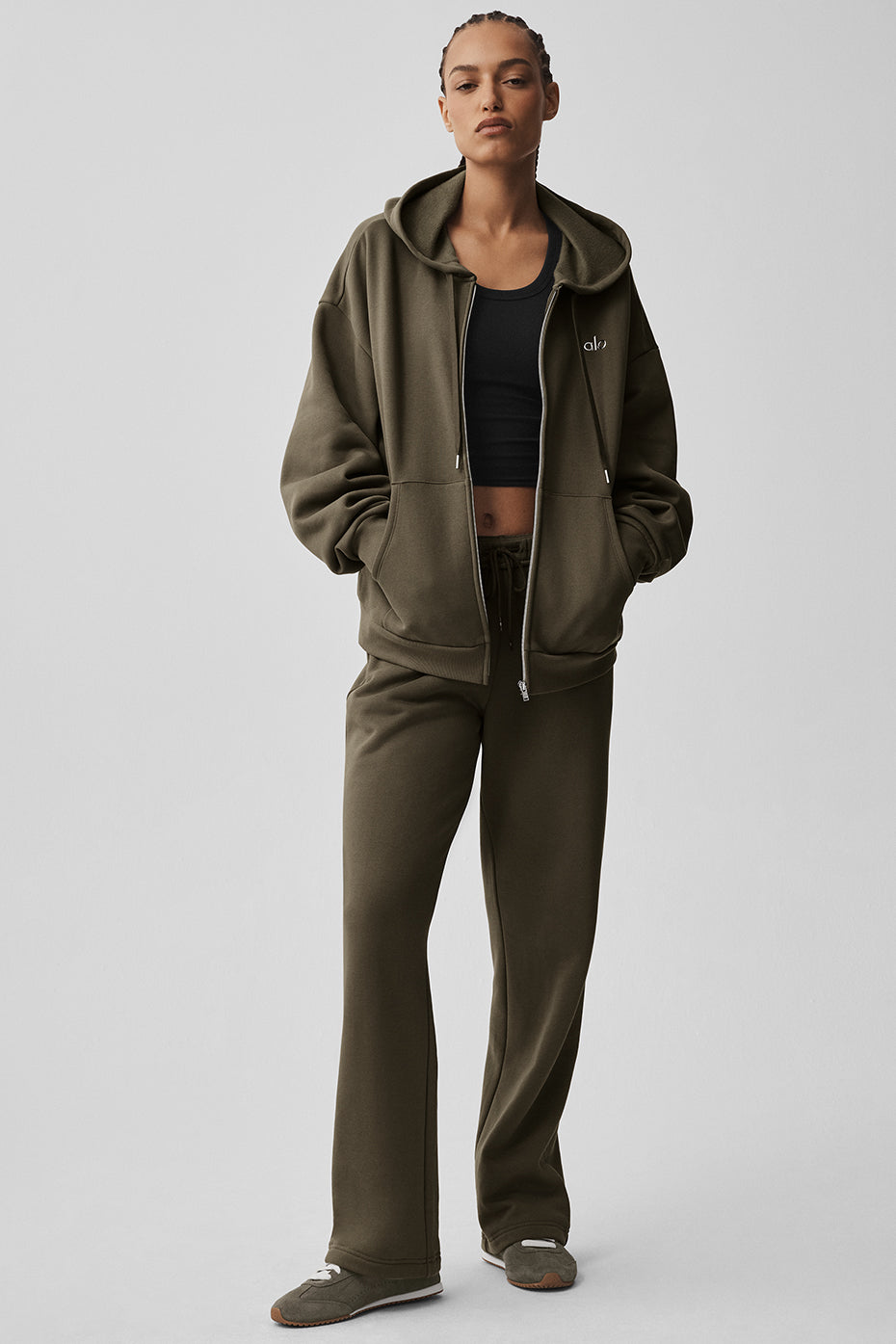 Accolade Full Zip Hoodie - Olive Tree