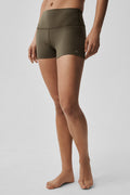 3 ALO Softsculpt High-Waist Precision Short - Olive Tree